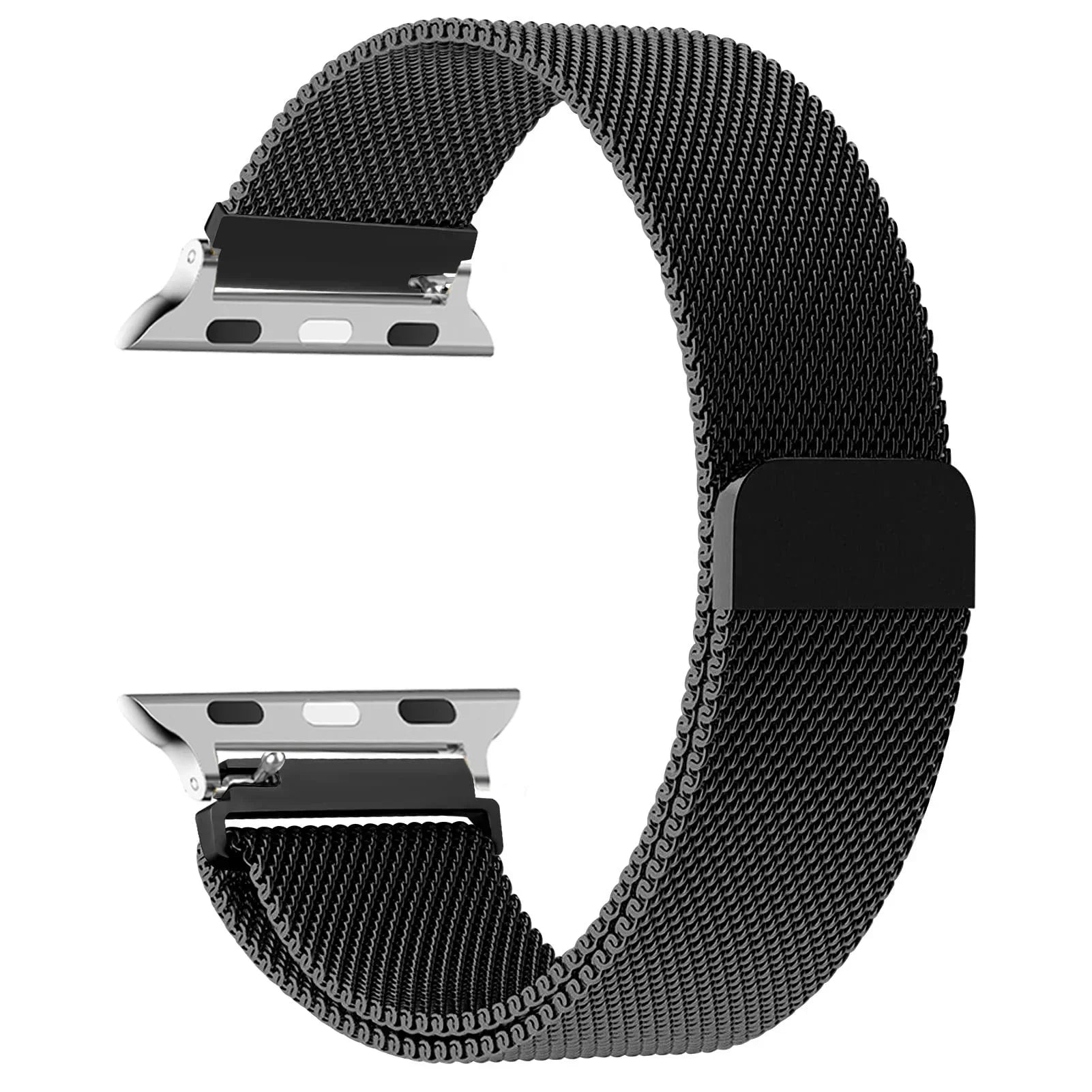 Milanese strap For apple Watch bands 44mm 40mm 45mm 49mm 41mm 38mm 42 44 mm Bracelet iwatch Series 9 3 6 5 SE 7 8 Ultra 2 strap Qme black 38mm 40mm 41mm