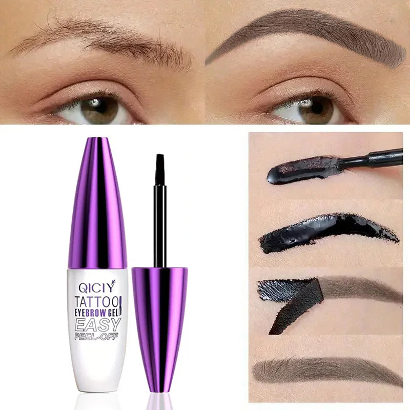 Tear Off Eyebrow Gel Waterproof Sweat Proof Available Four Colors Qme
