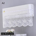 Lace Embroidery Flower Bedroom Curtain Windproof Dustproof Anti-UV Qme A2