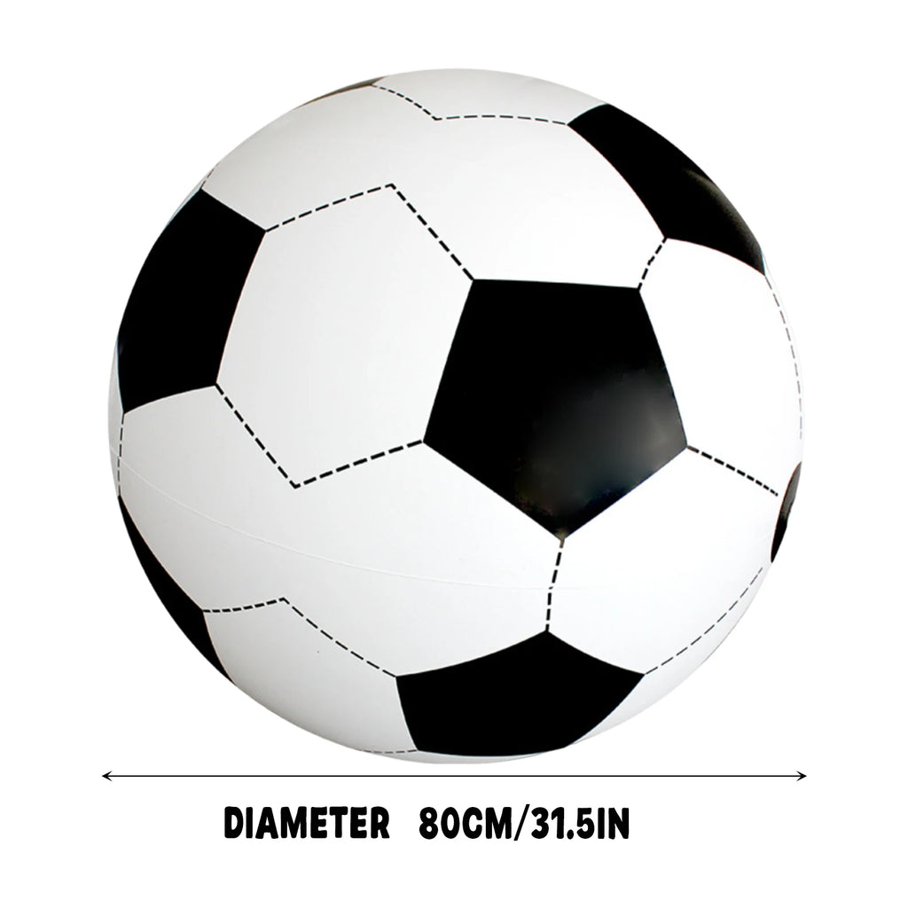 Inflatable Soccer Beach Ball Large Outdoor Inflatable Ball Beach Parent-Child Interactive Sports Game Supplies（Uninflated） Qme
