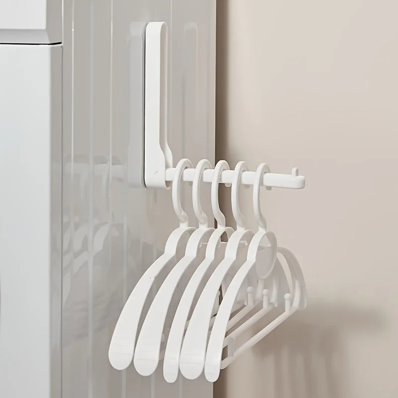 1pc Closet Space Saving Device, Foldable Hanging Storage Organizer, Closet Hanger Organizer and Closet Storage Stand Qme