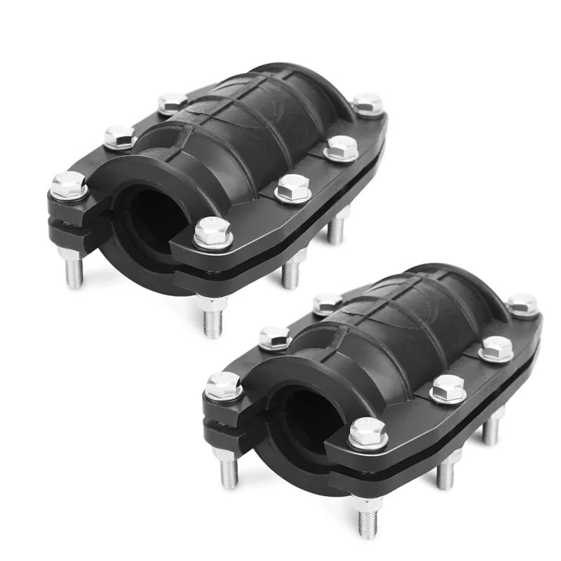 A02F-1Inch Pipe Repair Clamp,Emergency Pipe Repair Kit For Plastic & Metal Pipes (24Mm-26Mm) 2Pack Qme