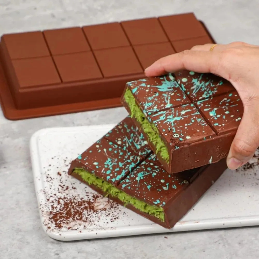 Chocolate Bar Molds Silicone Bars Break Apart Wax Melt Mould Easy Qme