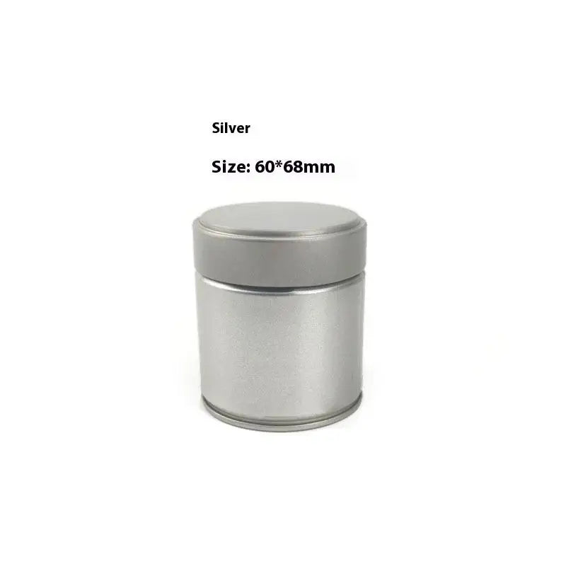 Portable Mini Matcha Powder Can Thick Tinplate Tea Sealed Jar Spice Qme A1