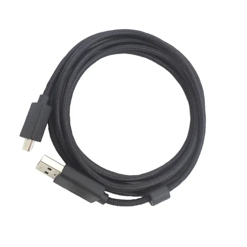 Applicable Gaming Headset Cable, True Magnetic Ring, USB Audio Braided Wire, Call Light Up 2 Meters Qme