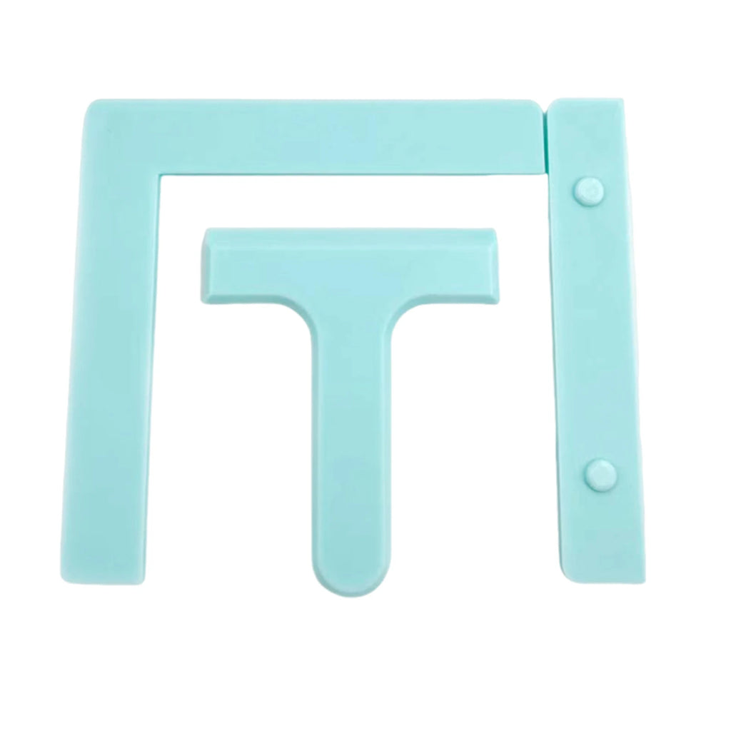 3-Piece Set Diamond Painting Alignment Ruler Diamond Art Straightening Tool Fits Square Kits for Adults Keeps Drills Aligned Qme Turquoise Blue