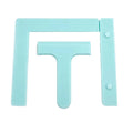 3-Piece Set Diamond Painting Alignment Ruler Diamond Art Straightening Tool Fits Square Kits for Adults Keeps Drills Aligned Qme Turquoise Blue