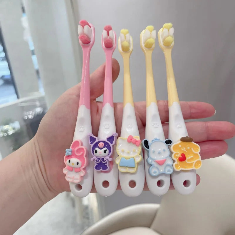 Hello Kitty Kuromi Soft-bristle Toothbrush Student Cartoon Jade Qme