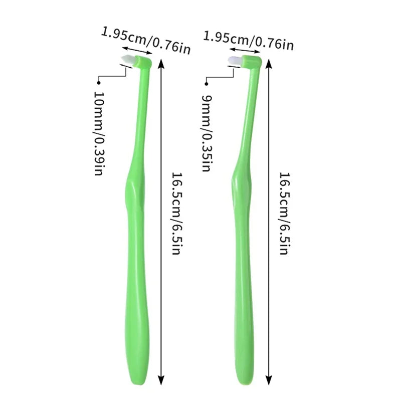 Small Head Single-beam Teeth Cleaning Toothbrush Interdental Brush Qme