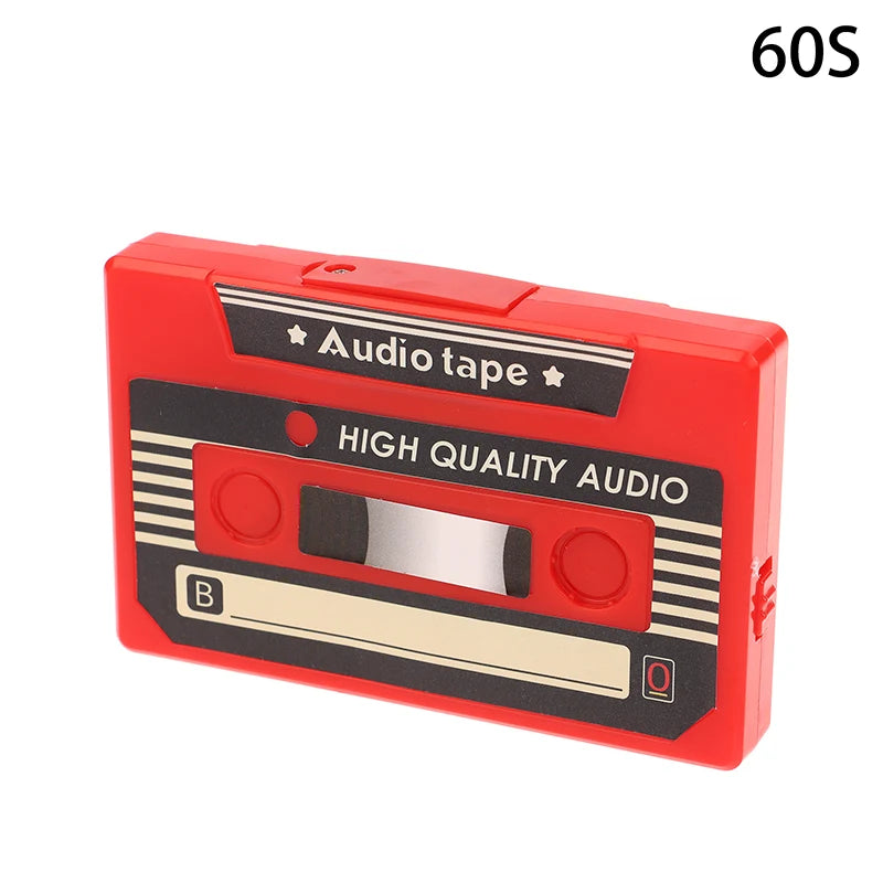 Creative Plastic Voice Recording Cassette Tape 60/300 Seconds Voice Recorder Greeting Card Small gifts Qme style 5