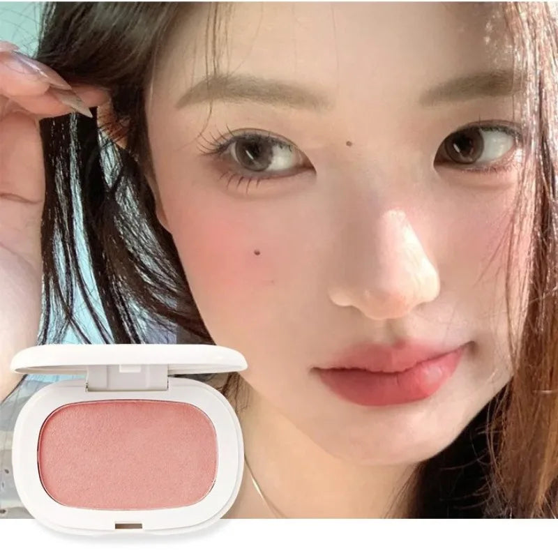 Face Blusher Matte Natural Cheek Tint Brighten Face Contouring Waterproof Cosmetics Blush Powder Soft Female Makeup 1pcs Blusher Qme