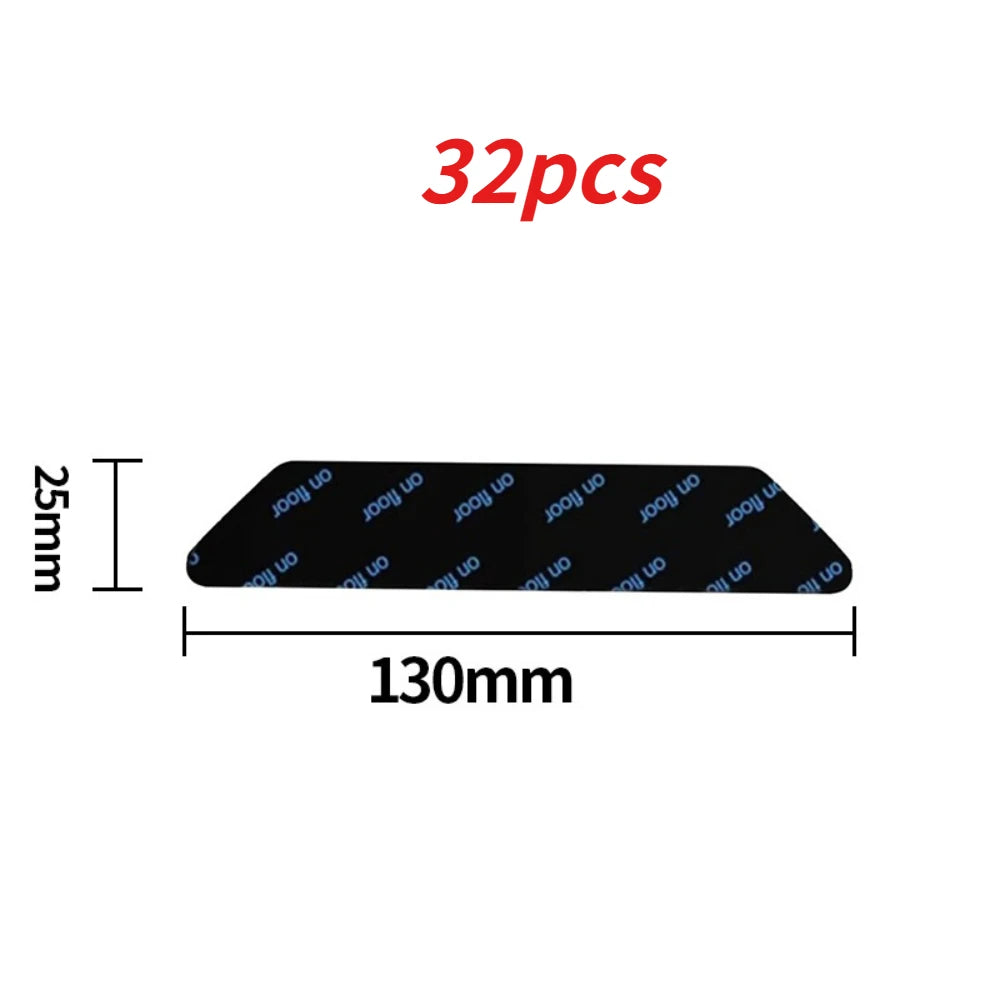 Carpet Non-slip Sticker Reusable Washable Anti-Curling Rug Gripper Corner Pad Multi Purpose Fixed Tape for Home Floor Qme 25x130mm 32pcs