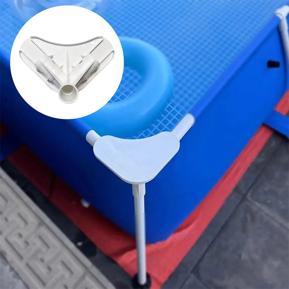 Pool Frame Corner Joint Plastic Pool Frame Corner Connector Bracket for Ground Pools Metal Frame Pools Qme