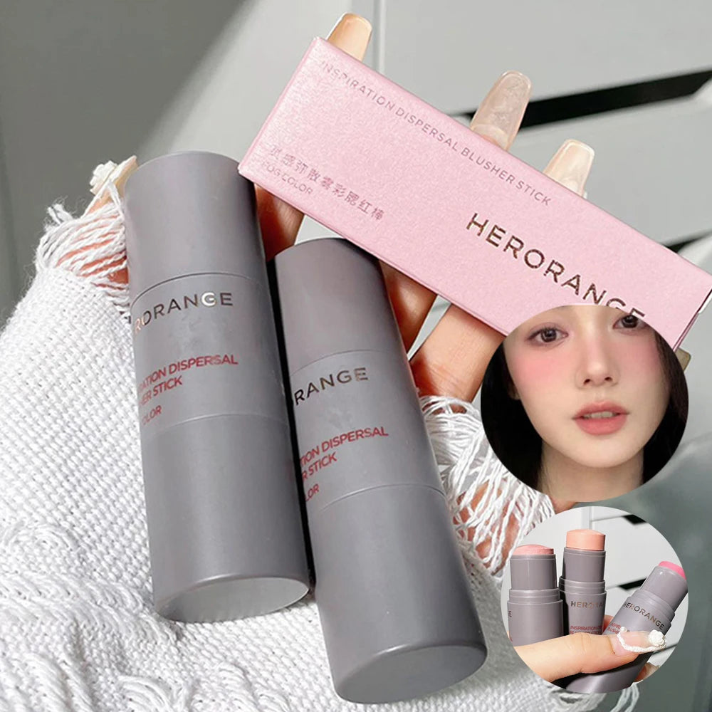 HERORANGE Inspired Diffused Matte Blush Stick Single Natural Rosy Qme