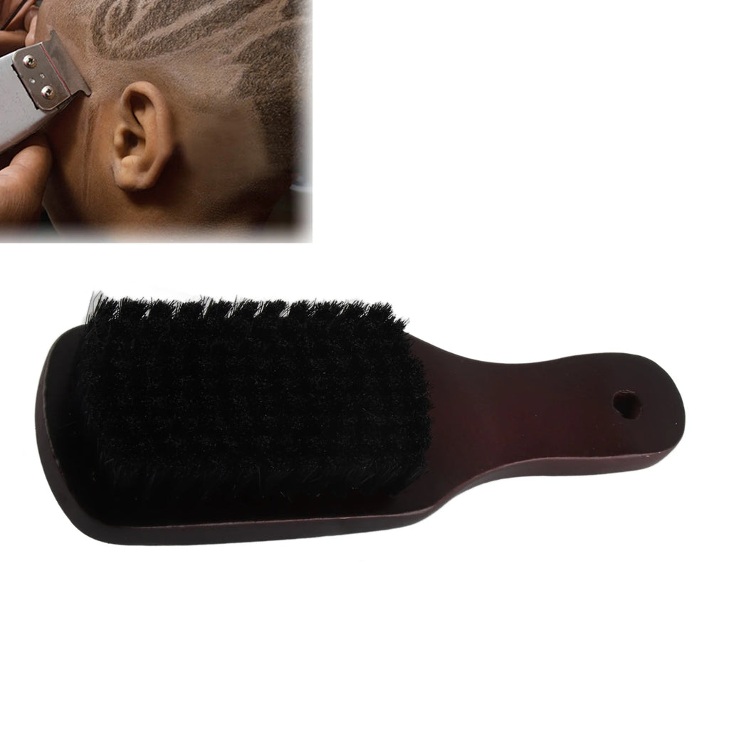 Beard Brush with Wooden Handle Beard Brush Wooden Handle Good Elasticity Hair Men's Beard Grooming Brush for Mustache Styling Qme