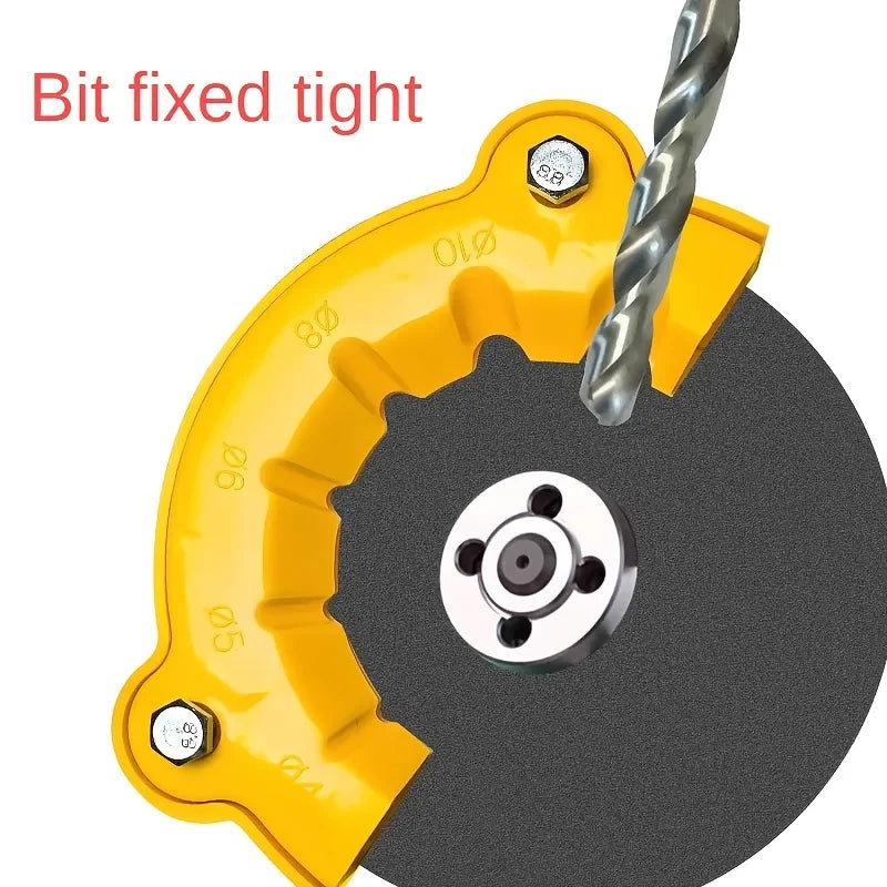 Multi-Purpose Drill Sharpener, Handheld Power Drill Sharpening Attachment, Precision Pilot Tool,for Sharpening 125 Mm Grinders Qme