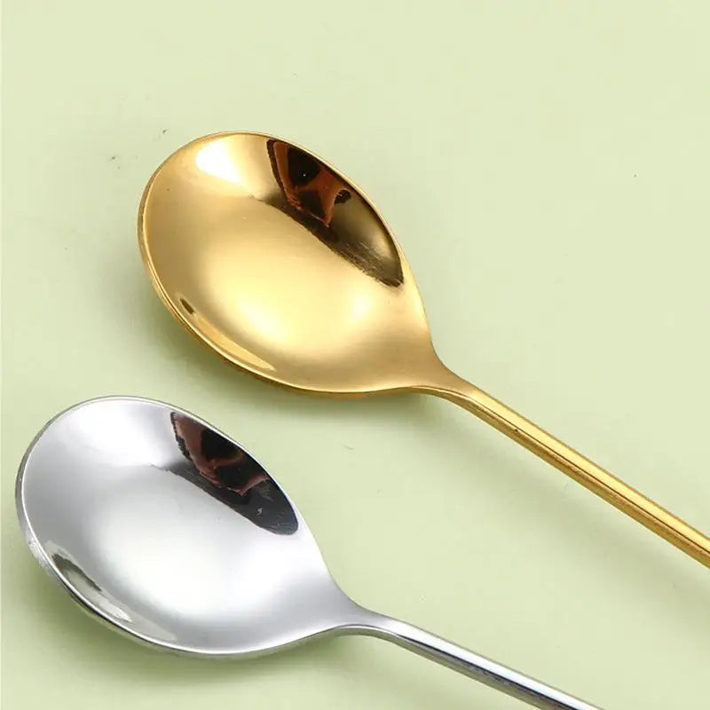 Dessert Ice Cream Coffee Cocktail Crystal Spoon Long Handle Teaspoon Qme