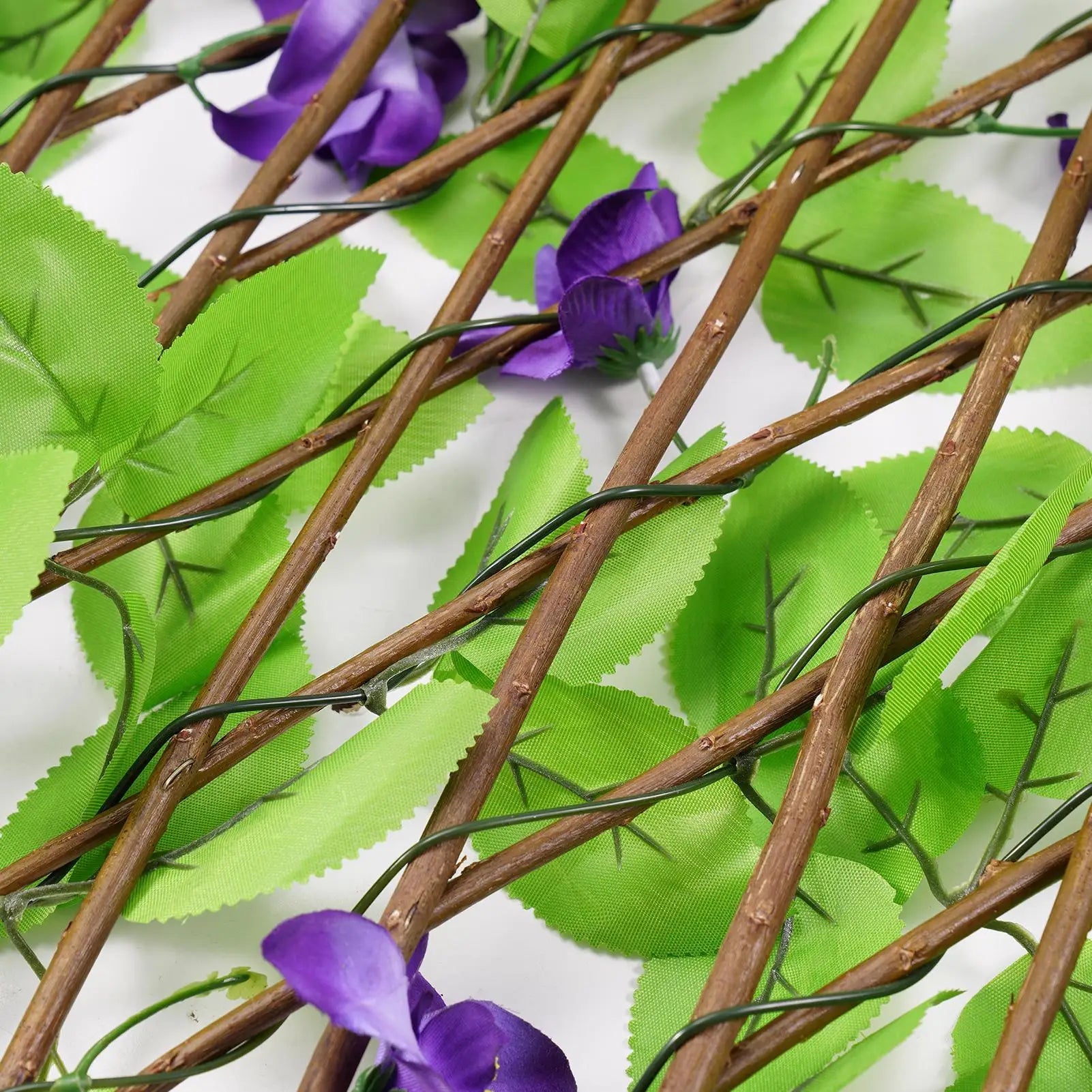 Hedge Wall Artificial Fake Leaf Wall Greenery Hedge Plant Wall Greenery Backdrop Decor Faux Fence Mat Adjustable for Stairs Qme