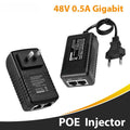 1PCS 100Mbps POE Power Supply 12V1A 2A 15V 24V 48V Gigabit Ethernet AP Wireless Bridge CCTV Power Adapter Qme 15V 1A