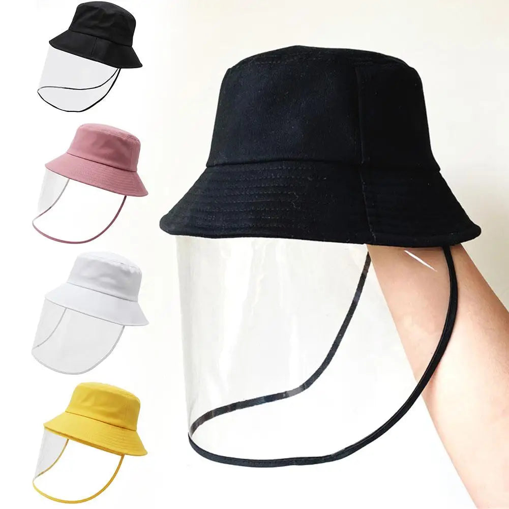 Dust-proof Windproof Cap Stylish Bucket Hat Protective Face Mask Men Qme