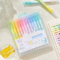Erasable Glitter Highlighter Pens Sparkly and Shiny for Painting, Scrapbooking, DIY Craft Making, Coloring, Glitter Markers Qme 12 colors