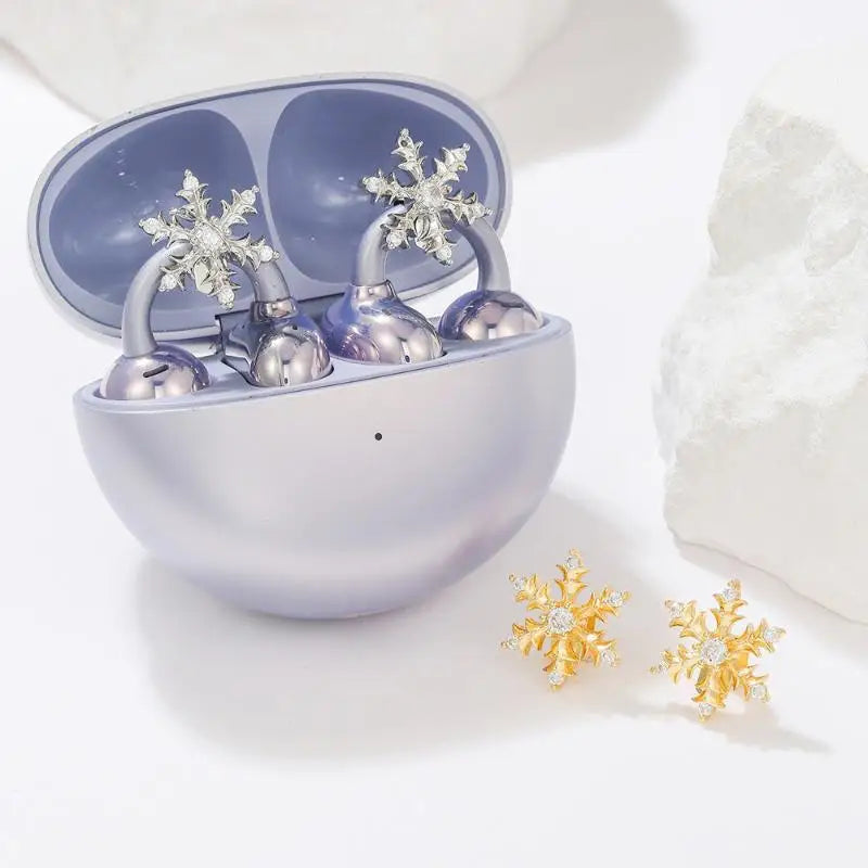 Trendy DIY Snowflake Bird Headphone Accessories Removable Buckle Qme