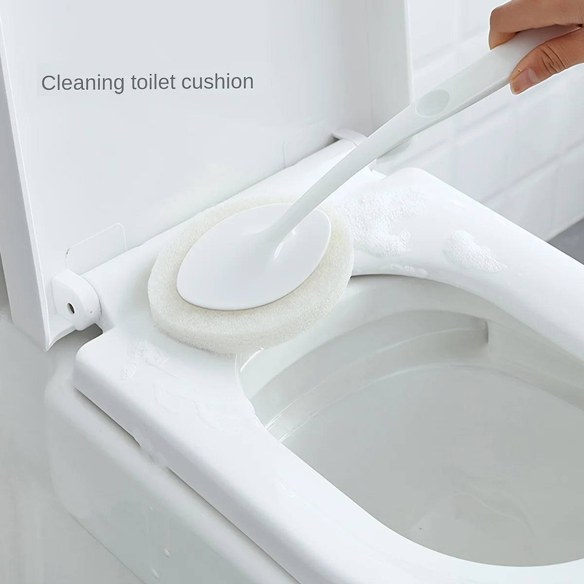 Bath Cleaning Brush, Handheld Toilet Sponge Brush, Floor Tile Cleaning Brush, Bathroom Brush Qme
