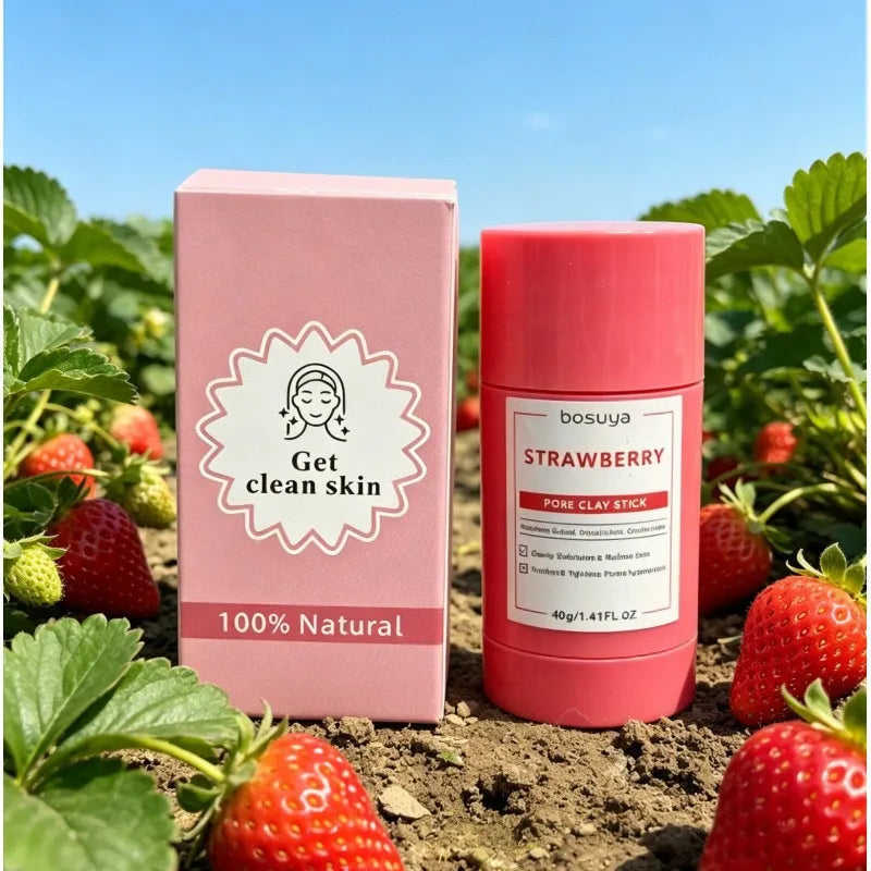 Natural Plant Ingredients Portable Cleaning Mud Film Stick Wormwood Qme B Strawberry 40g