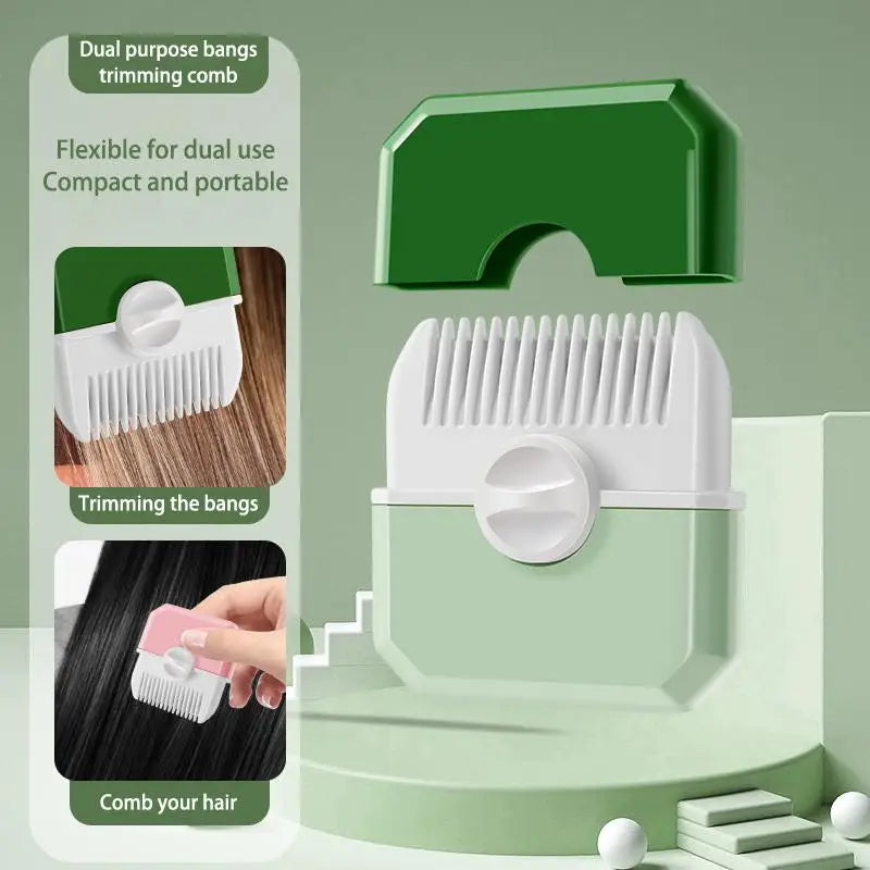 1 Baby Haircut Hairdressing Comb Manual Portable Children's Hair Qme Green
