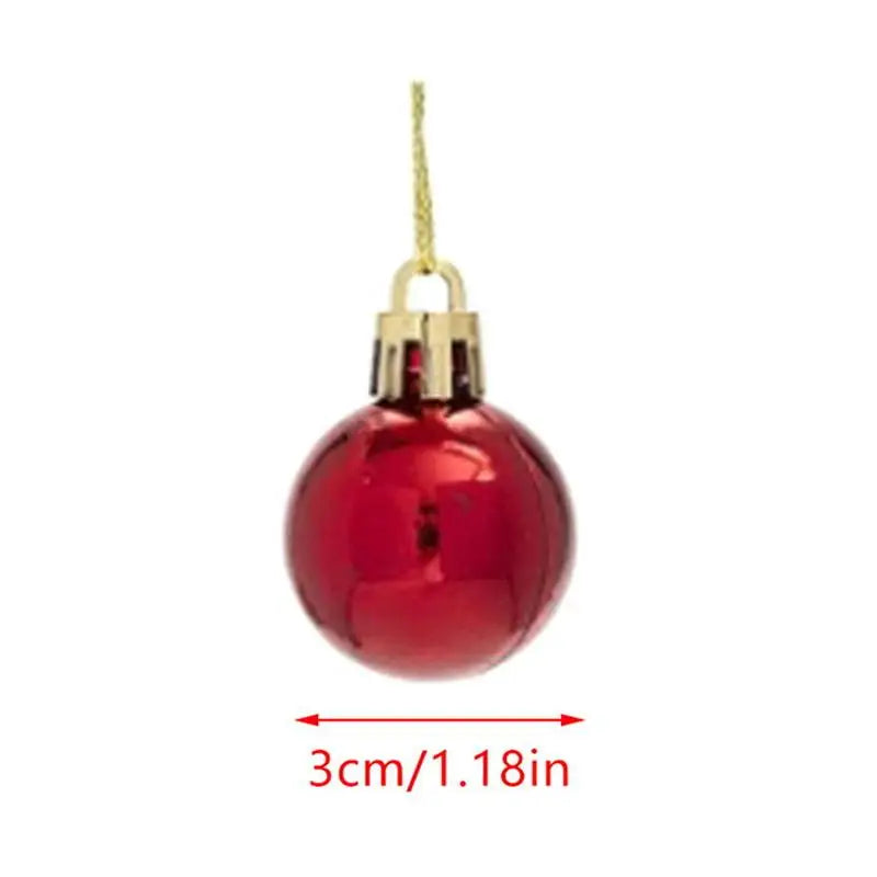 Round Christmas Ball Ornaments Hanging Xmas Tree Decor Balls Home Qme