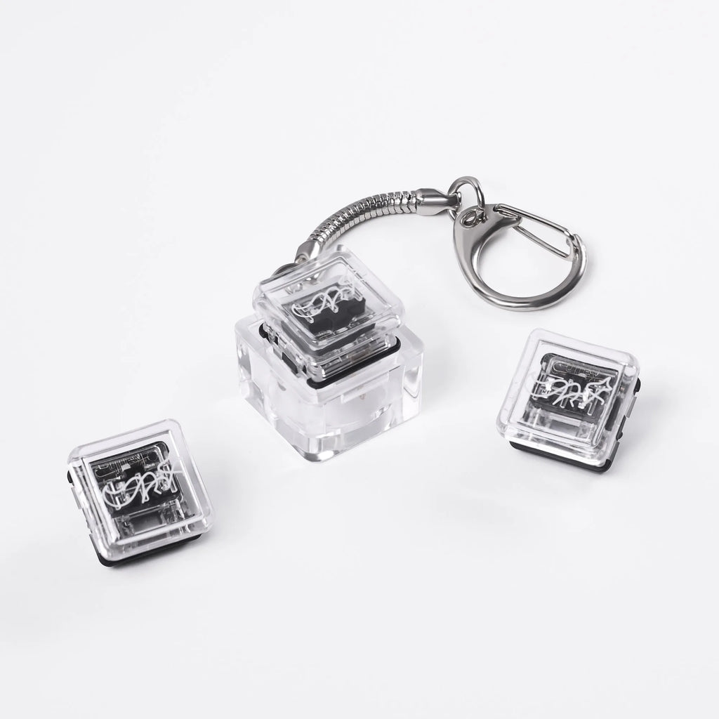 1 Pcs Finger Button Anti-stress Toys Acrylic Mechanical Keyboard Keycaps Office Decompression Calming Children Adults Unzip Toys Qme