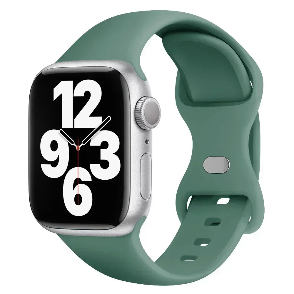 Silicone Band Apple Watch 10 9 8 7 6 5 4 3 SE Strap IWatch Ultra 2