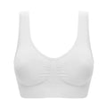3 Pack Women Sports Bra Wirefree Yoga Bras Tank Top High Intensity Push Up Three Color Solid Color Elastic Sports Bra Qme Multicolor L