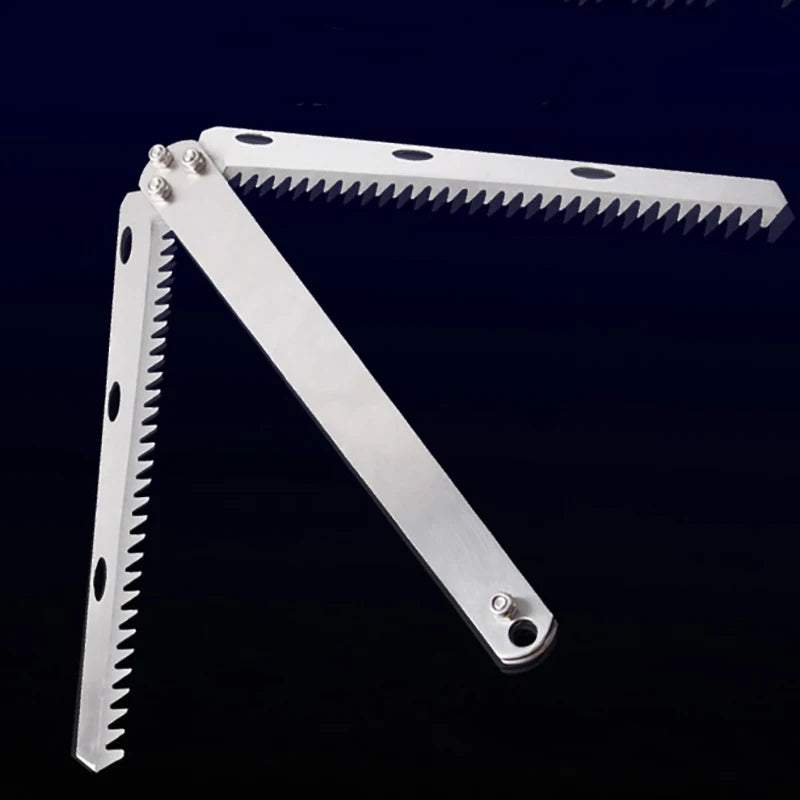 Stainless Steel Fold Weed Razor Aquatic Plants Cutter Removing Water Qme
