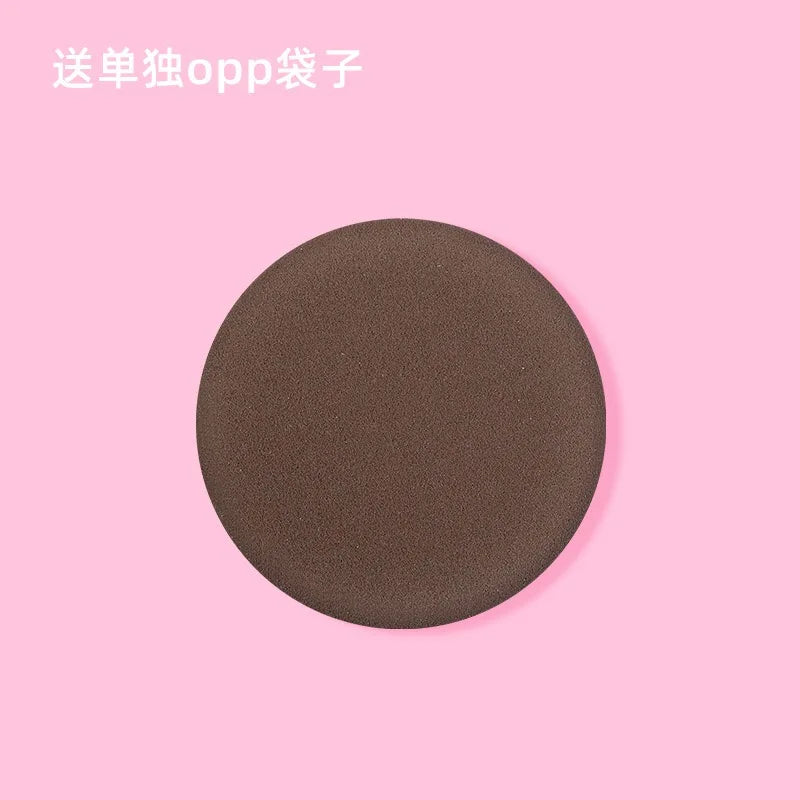 10 Cushion Foundation Powder Puff Air Makeup Puffs Round Sponges 4 Qme black