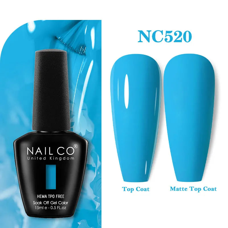 NAILCO Green Series Dark Gel Nail Polish Lasting Hybrid Base Matte