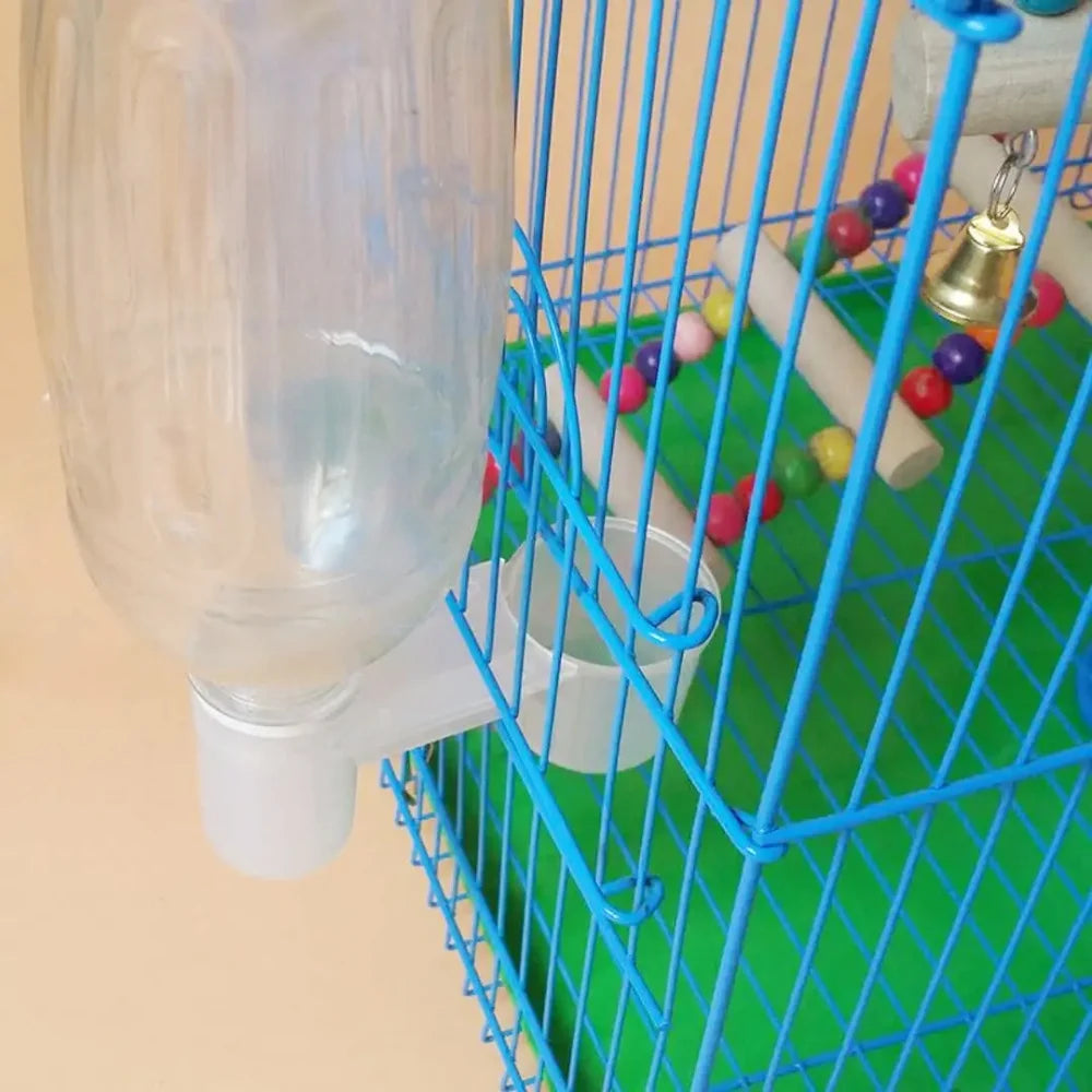 Auto Drinking Device for Birds Plastic Pet Feeder Double Nozzle Water Botter for Chicken/Pigeon/Parrot/Pet Drinking Accessories Qme