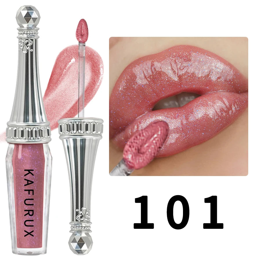 6 Colors Glitter Liquid Lipsticks Shimmer Shiny Lipgloss Pearlescent Qme 101