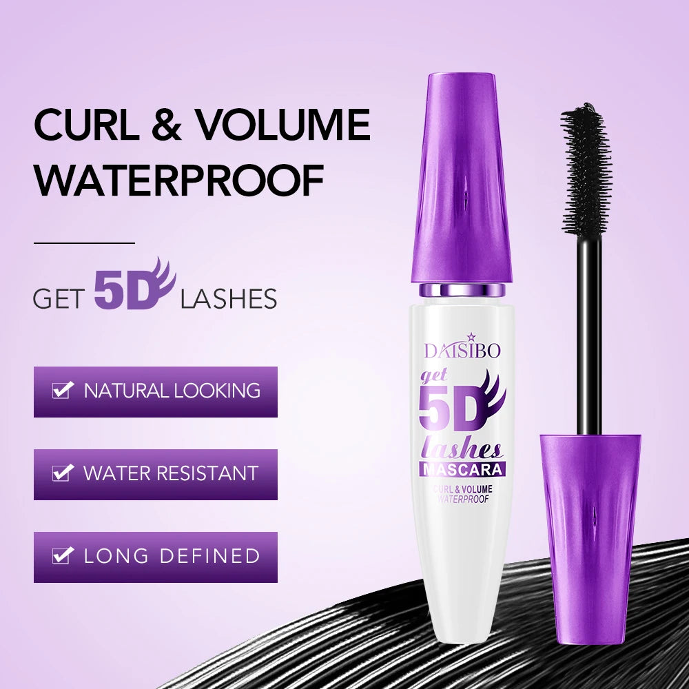 Eye Black Waterproof Sweat Proof Non Smudging Curly Thick Durable Qme