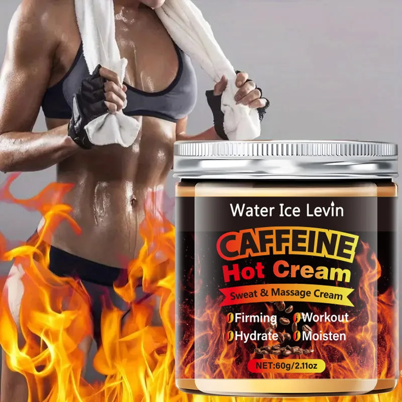 60g Caffeine Thermal Massage Cream - Deeply Nourishing and Firming Moisturizing Cream for Face and Body, Ideal for Exercise, Enhances the Moisturizing System, Moisturizing Cream Qme
