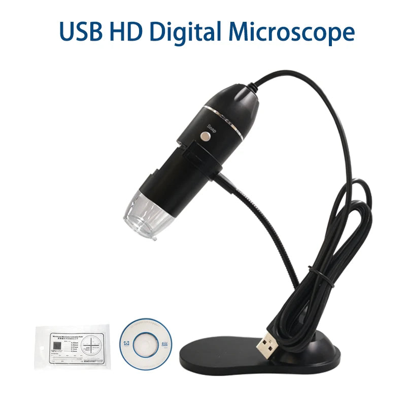 1600X 1000X USB Microscope Handheld Portable Digital Interface Qme bracket 2 1000X