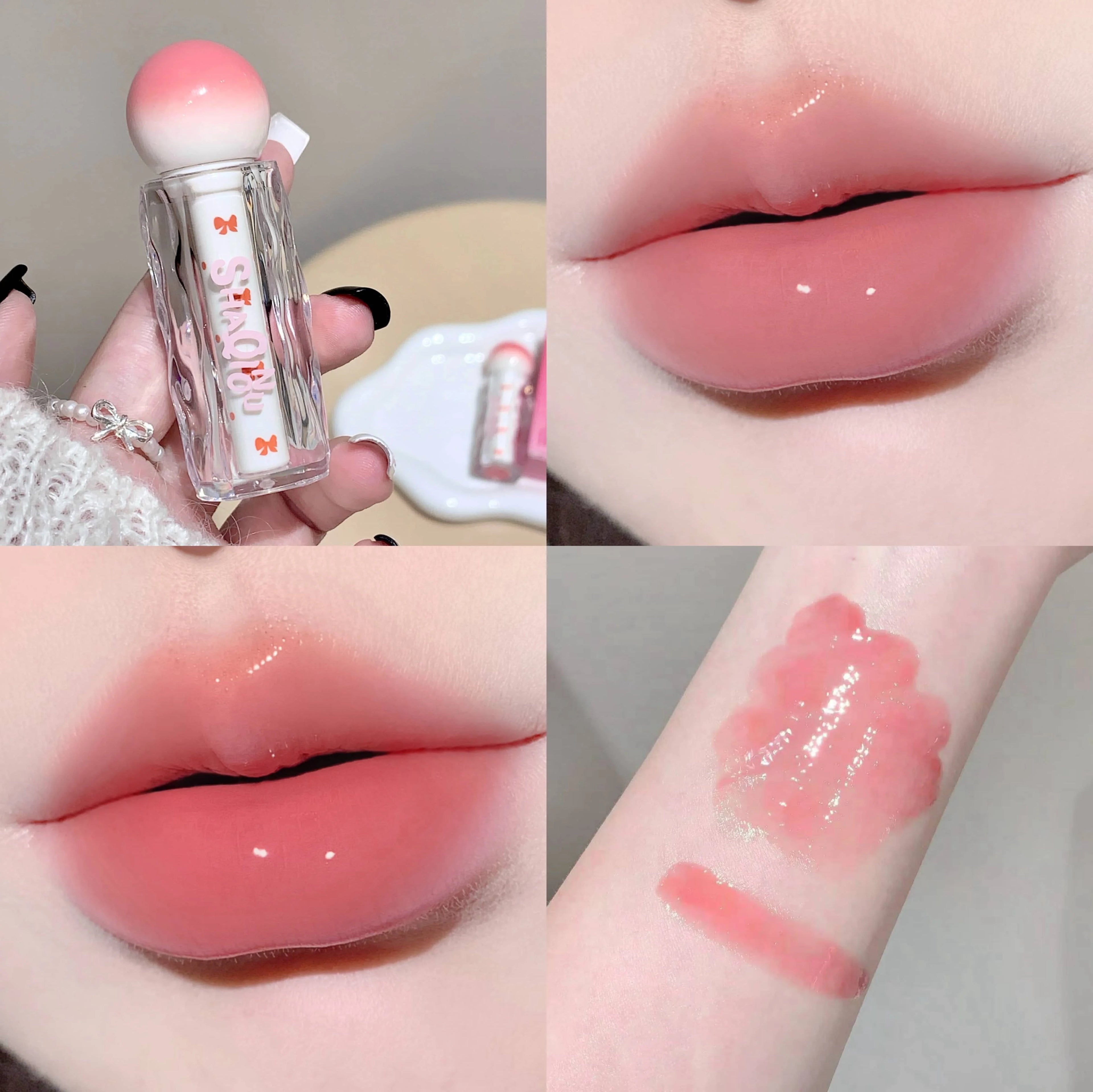 SHAQINUO Watery Lip Gloss Moisturizing Mirror Water Long-lasting Qme S9028-6