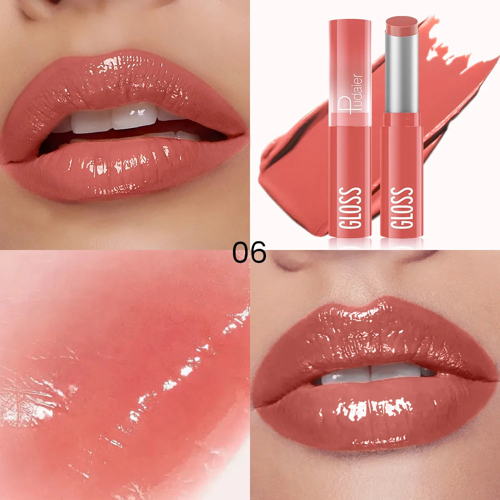 Hydrating Berry Shine Lipstick Long-lasting Plump Lip Cream Qme A-C2073-06