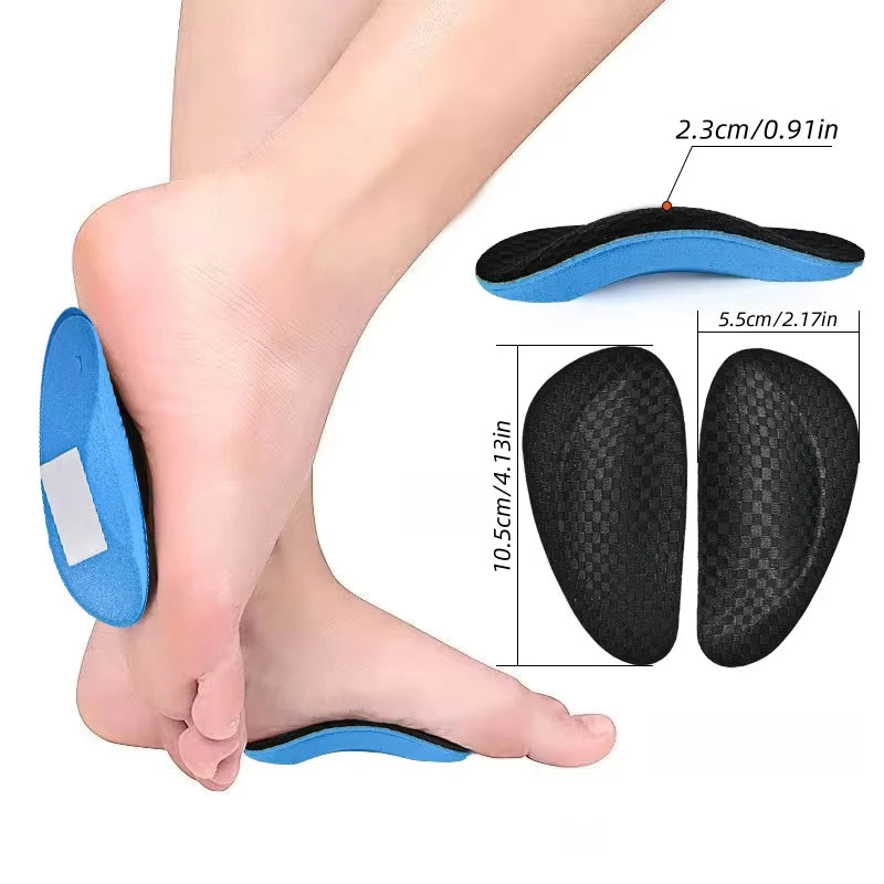 1 Pair EVA Arch Support Half Cushions Non Slip Cushion Flat Feet Qme
