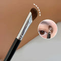 3D Contour Nose Shadow Brush - Angled Eyeliner Wand, Portable travel,Highlighter Makeup Brush,Beginner Professional Makeup Tools Qme Scythe Nose Brush