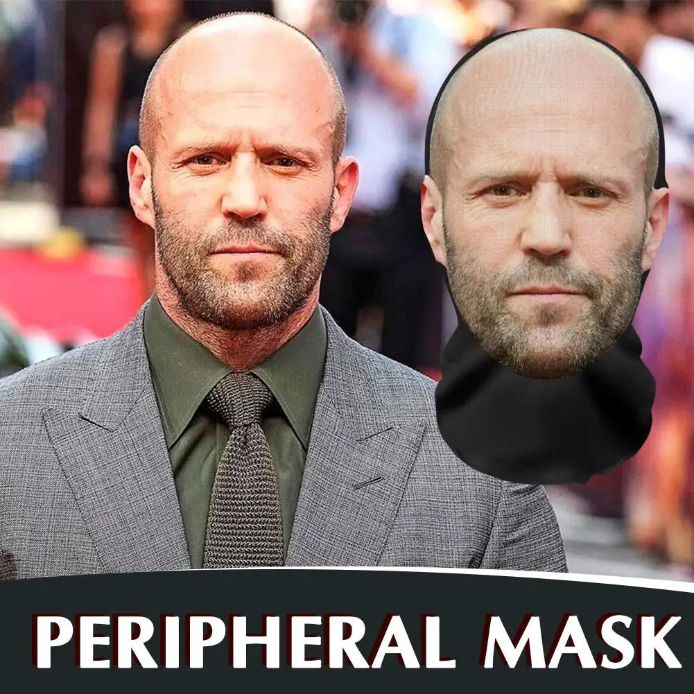 3D Printed Full Face Visual Mask Realistic Celebrity Performer Face Mask Props Costume For Party Supplies Cosplay Qme