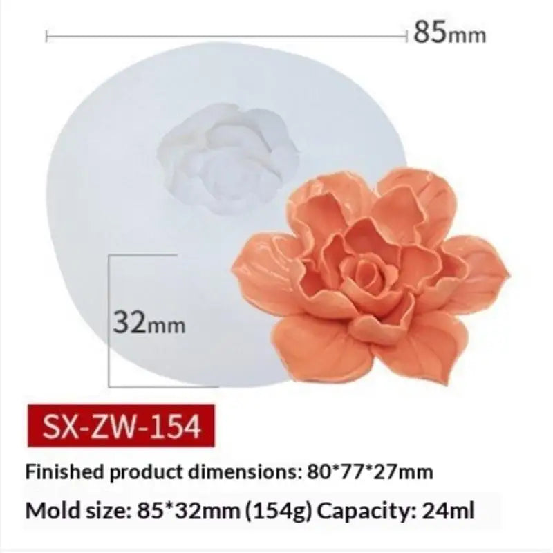 Flower Rice Cake Silicone Mold Non-stick Shape Mooncake Mung Bean Qme N