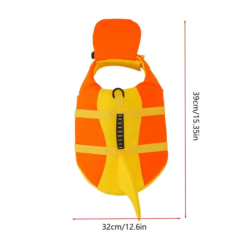 Life Jacket For Dogs Quick-Drying High Flotation With Handle Breathable Puppy Swim Vest For Small Medium Breeds Poodle Bulldog Qme YELLOW M China Mainland