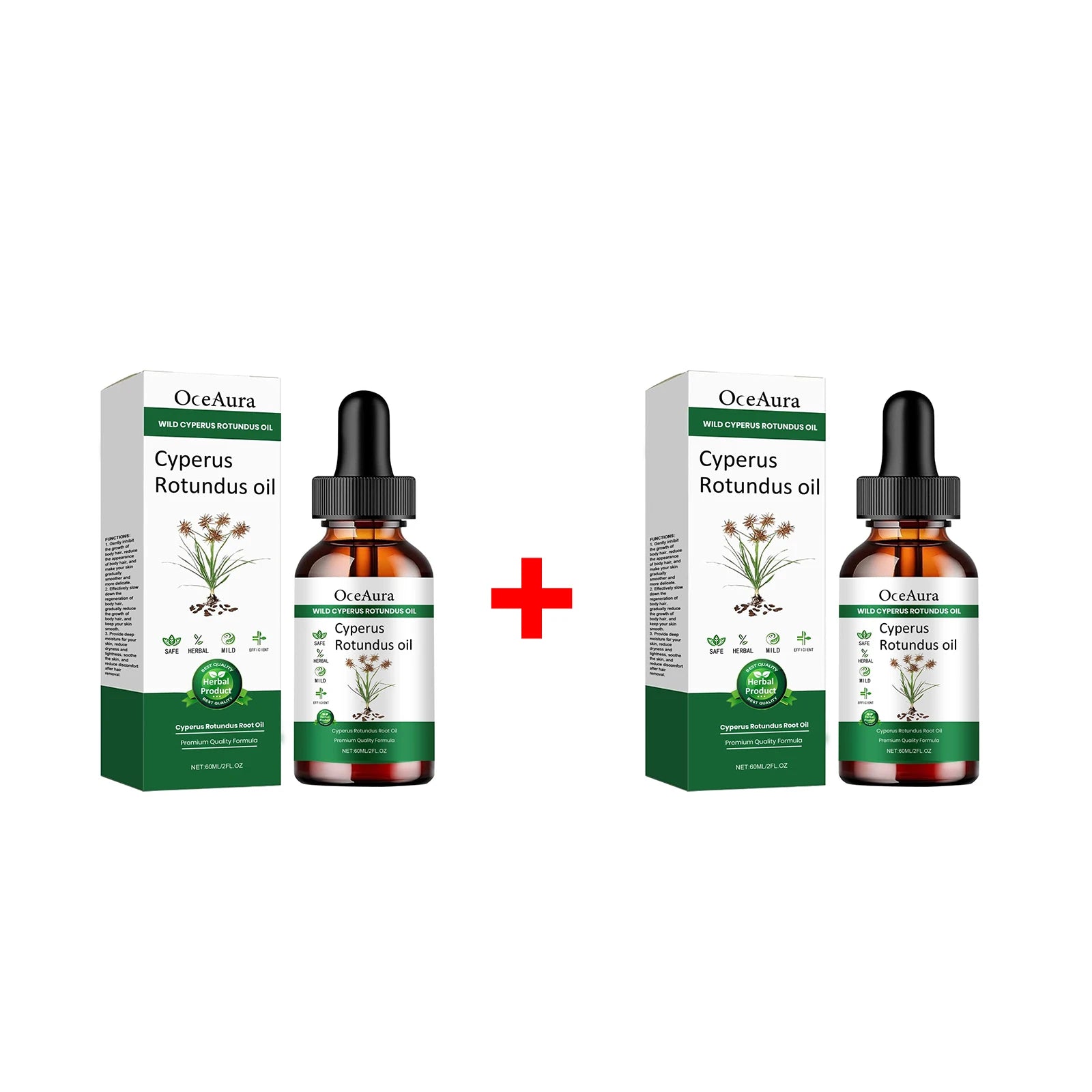 Cyperus Rotundus Oil for Hair Removal Skin Care Serum Soothe Dry Tight Redness Tighten Pores Reduce Hair Growth Delay Essence Qme 120ml Boxed