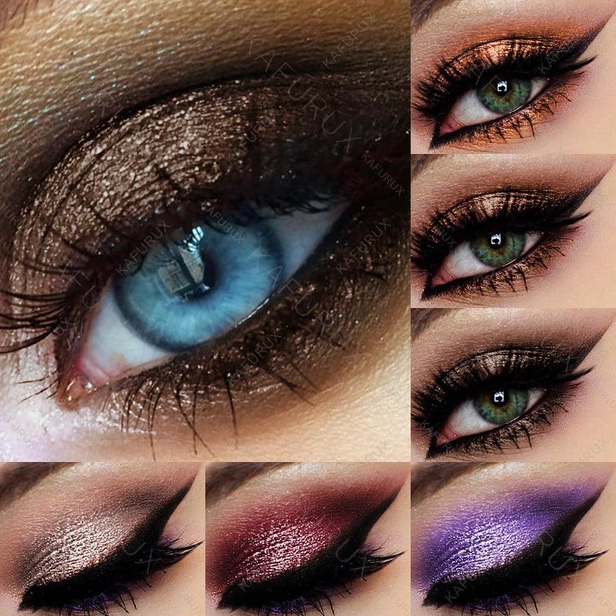 Metallic Glitter Eyeshadow Pencil Waterproof Pearlescent Nude Eye Qme